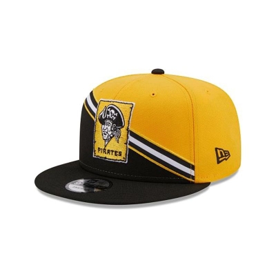 Yellow Pittsburgh Pirates Hat - New Era MLB Color Cross 9FIFTY Snapback Caps USA1654839